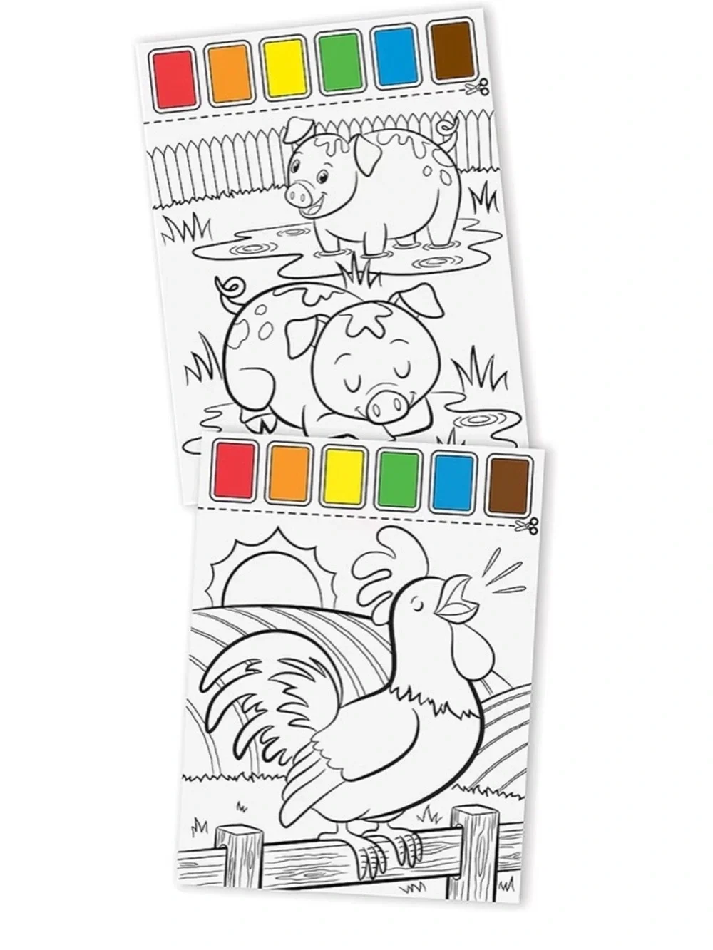 NEW Melissa & Doug Paint with Water - Princess and Farm Animals